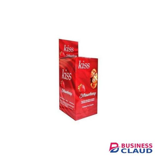 Kiss STRAWBERRY Scent (DOTTED) Condoms 24 packs