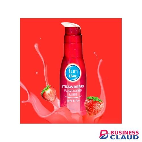 Fun Time Sex Lube Strawberry Water Based Lubricant Funtime