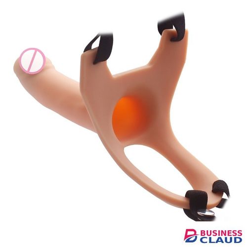 Hollow Penis Extension Strap On Dildo Adult Sex Toy For Men 5.7"