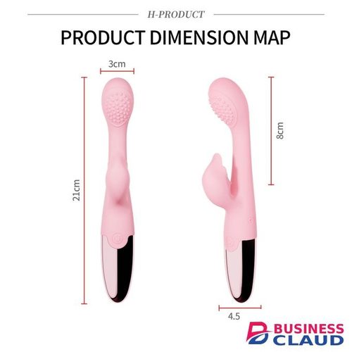 Rebecca Rabbit Rechargable Powerful G-Spot Vibrators for Women Nipple Clitoris Stimulator Dildo Vagina Massager Sex Toys for Female Adult Orgasm