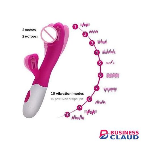 WATERPROOF DILDO G SPOT DUAL HEAD RABBIT VIBRATOR