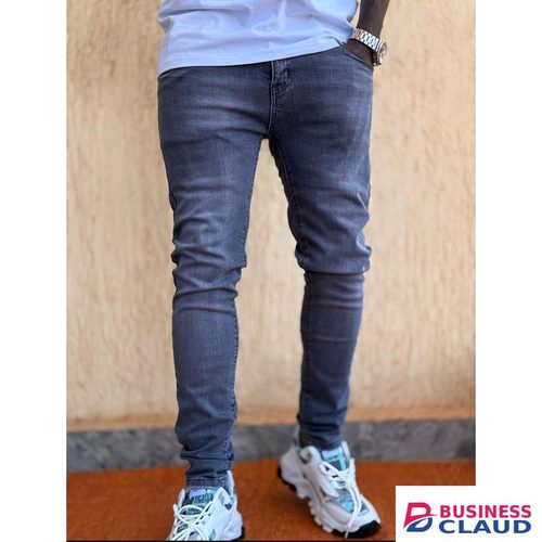 Non fade denim dark grey slim fit jeans