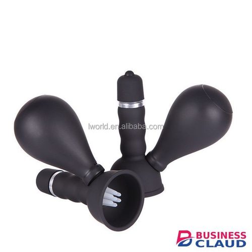 2 Pieces Battery Powered Vacuum Vibrating Breast Pump And Nipple Sucker Adult Sex Toy