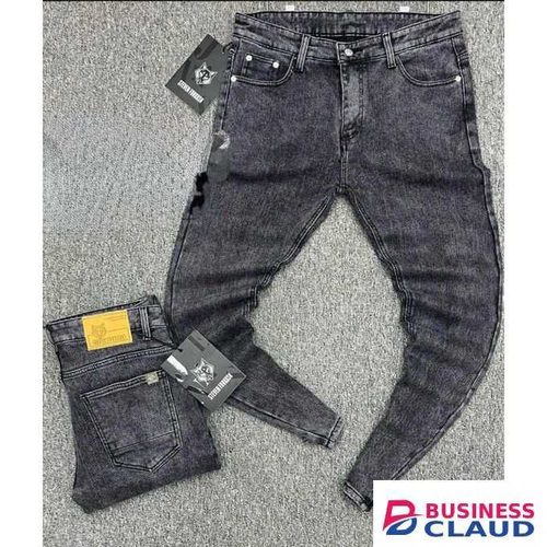 Extra Dark Grey Men Slim Fit Denim Jeans