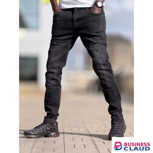 Black wash men denim jeans
