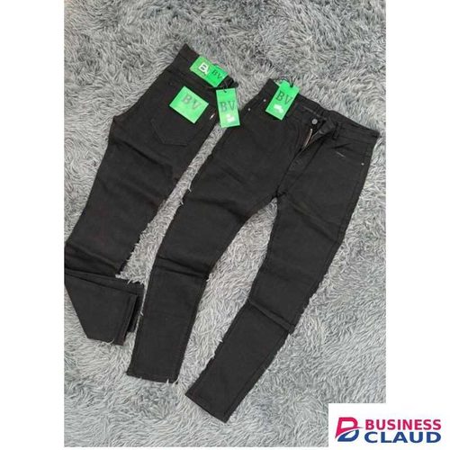 Non Fade Men Black Denim Jeans