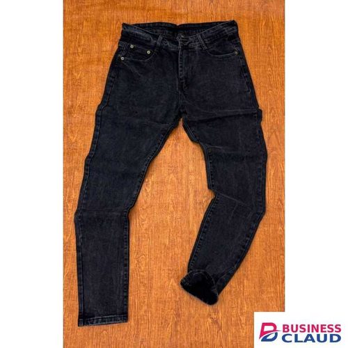 Men Denim Black Wash Jeans