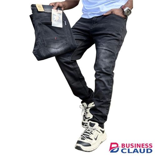 Faded Black Men Denim Jeans