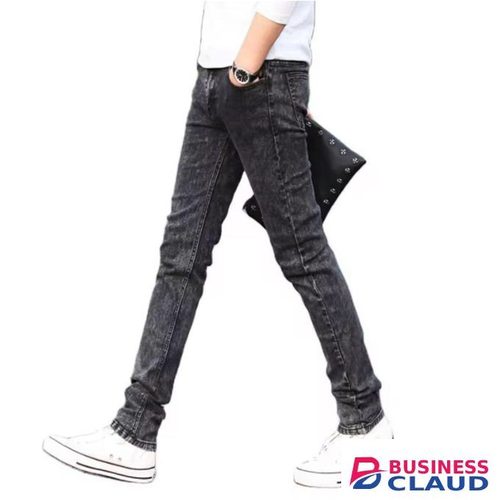Denim Black Faded Men Slim Fit Jeans
