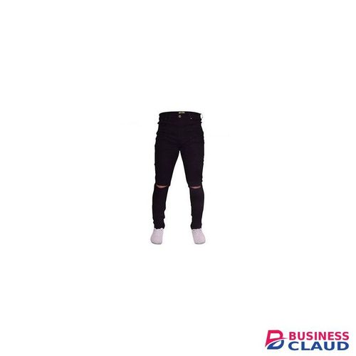 Knee Cut Non-fading Jeans