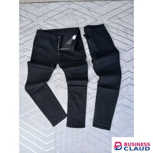 Slim Fit Men Black Jeans