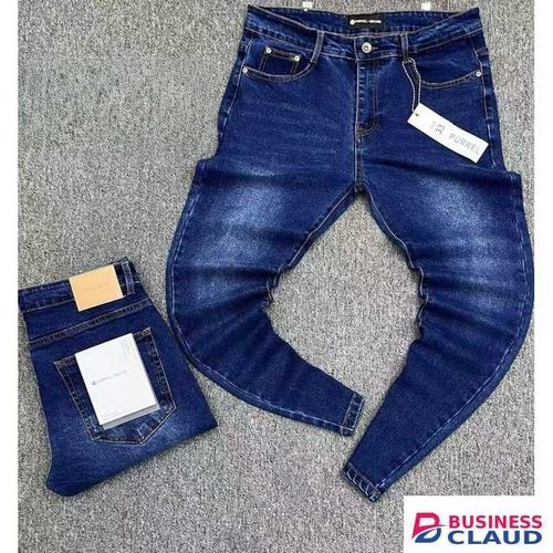 Navy Blue Wash Denim Jeans