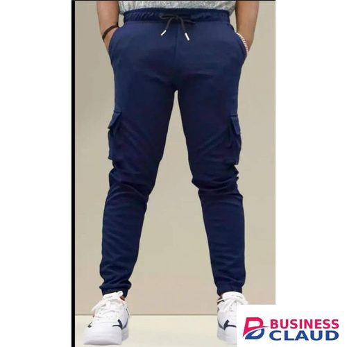 Men's Khaki Cargo Pants Pocketed- NAVY BLUE