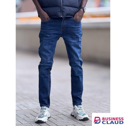 Blue wash denim jeans