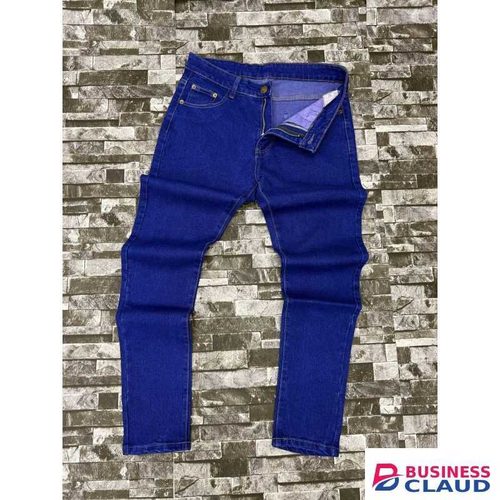 Men Plain Non Fade Denim Jeans