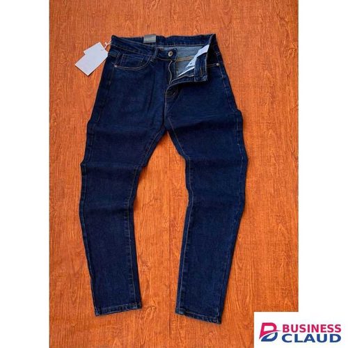 Men Non-fade Blue Denim Jeans