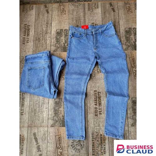 Non-fade Blue Denim Jeans