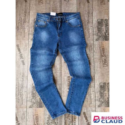 Men Blue Wash Denim Jeans