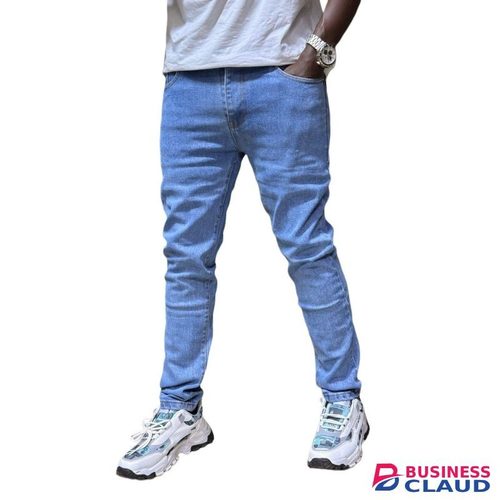 Sky Blue Slim Fit Men Jeans