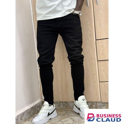 Fashion Company Black Non-fade Denim Men Jeans
