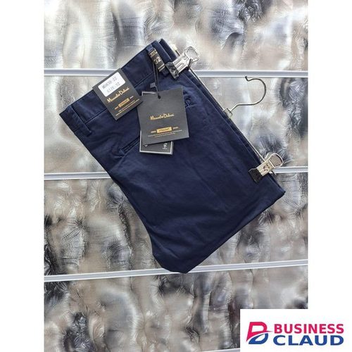 Multifunctional Timeless Classic High Quality Hard Khaki Men Trousers Straight Slim Fit Smart Casual Trouser (Navy Blue)