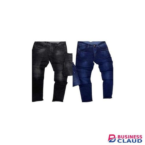 Jeans Comfortable Slim Fit Casual & Formal 2 Pack Blue and Black