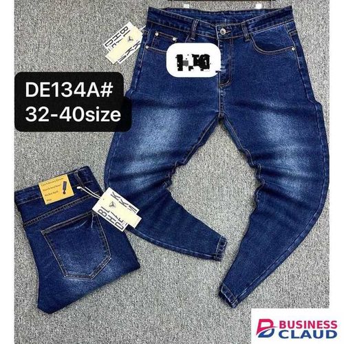 Men Slim Fit Blue Jeans Trousers
