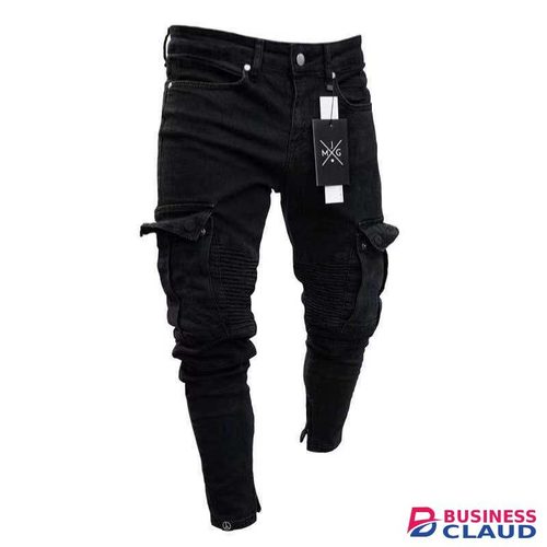 Men's Slim Fit/Side pocket/ Cargo Jeans
