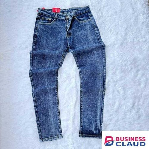 Washed Blue Men Denim Jeans