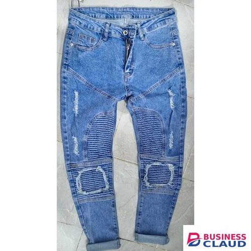 Quality Balmain Slim Fit Mens Jeans BLUE