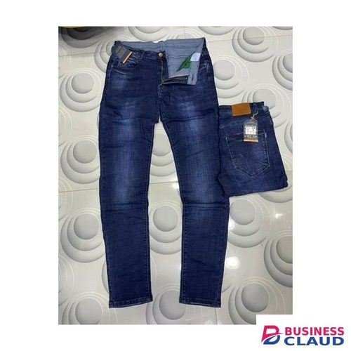 Quality Denim Men's Slim Fit Jeans-Blue