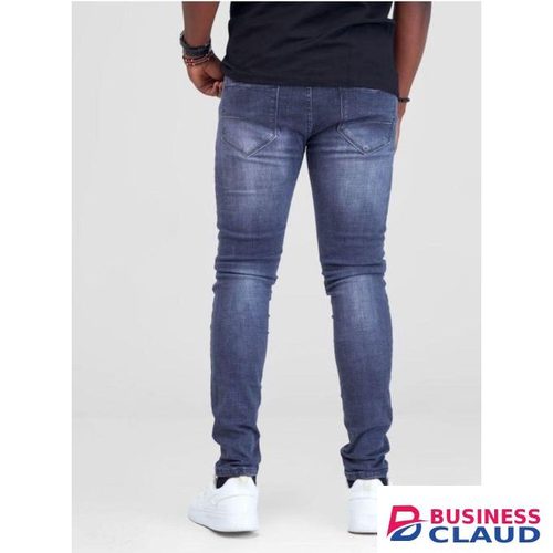 Men Grey Slim Denim Jeans