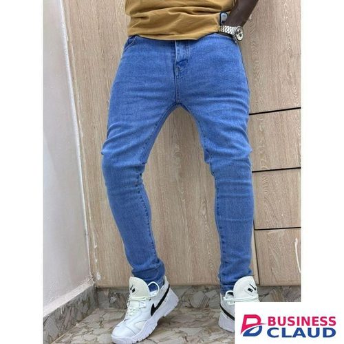 Sky Blue Men Jeans Denim