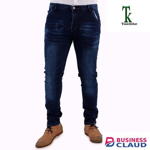 Jeans Comfortable Slim Fit Casual & Formal Men's - Blue