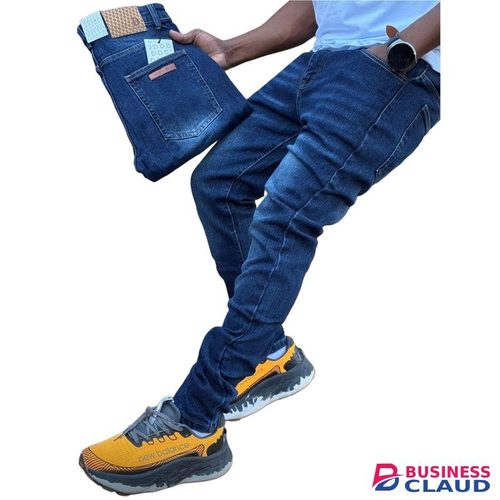 Blue Faded Denim Jeans