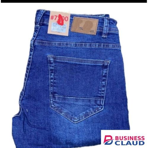 Blue Comfortable Slim Fit Jeans For Men