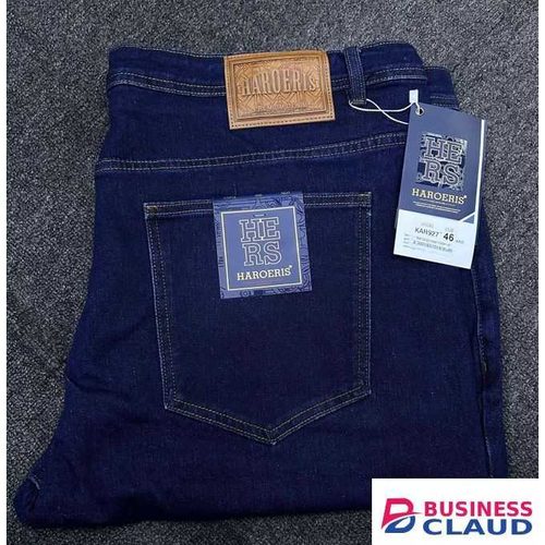 Executive plus size blue shade jeans for men
