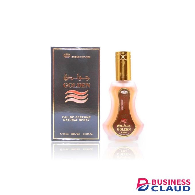 Al Rehab Golden Eau De Natural Perfume Spray, 1.15 fl. oz -35 ml.