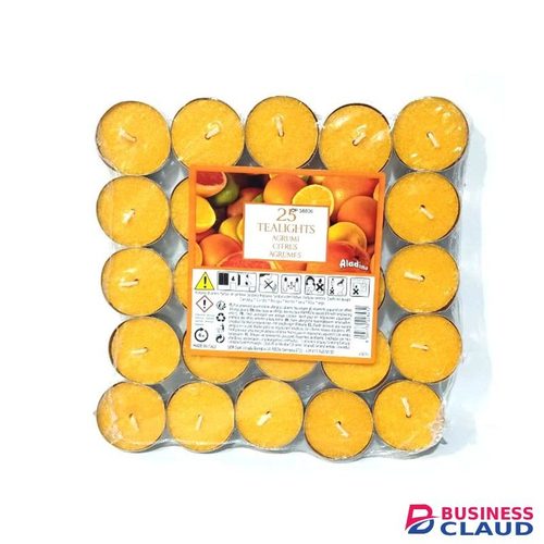 Cio Maingi Citrus Scented Tealight Candles (25 pcs) - Made in Italy