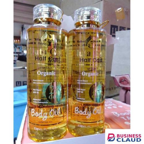 Gluta Gold Half Cast With Papaya Organic Lightening Body Oil