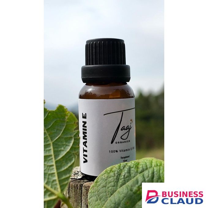Taaj Organics 100% Pure Vitamin E Essential Oil For Aromatherapy Hair Skin Household Use