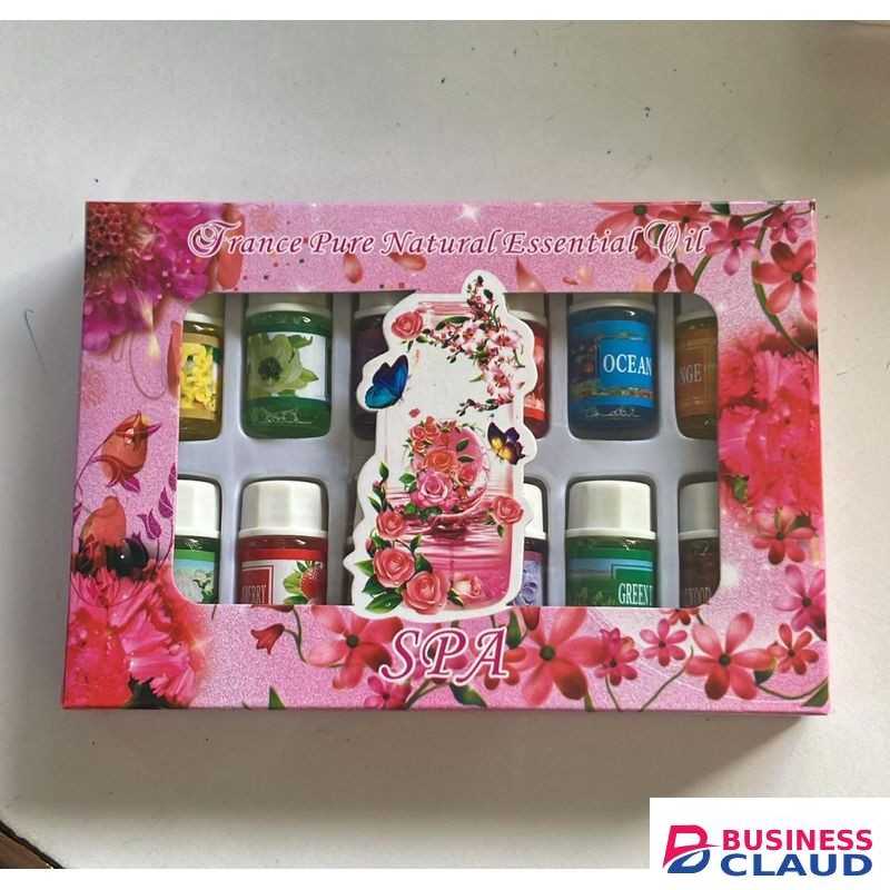 Spa 12Pc Pure Natural Essential Oils Set - 3ml Each