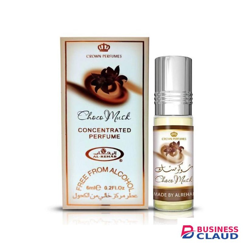 Crown perfumes Al Rehab Choco Musk Perfume Oil - 6ml