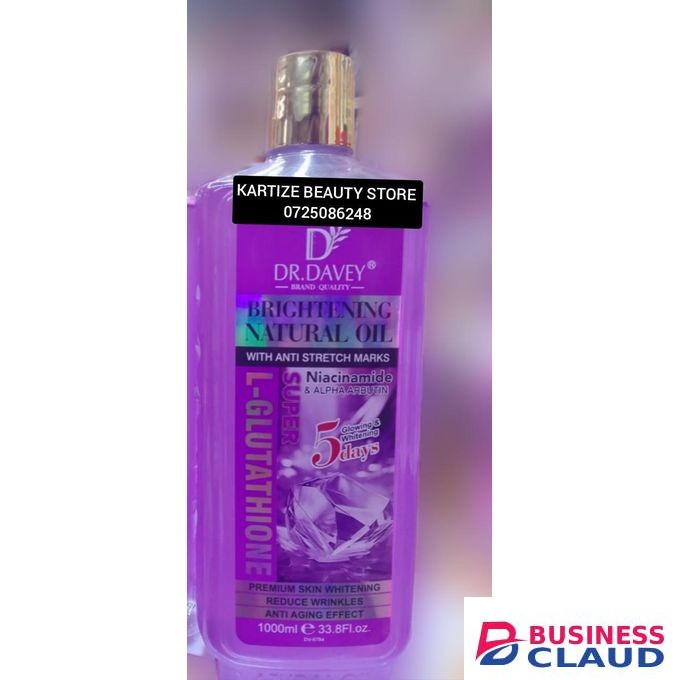 dr davey Best Brightening natural oil with anti stretch marks niacinamide and alpha arbutin reduce wrinkles anti-aging effect 1000ml