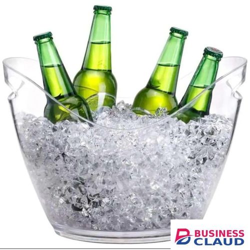 Large Capacity Acrylic Ice Bucket – Party & Beverage Cooler