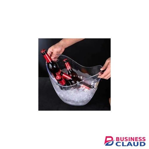 Clear Plastic Ice Bucket / Beverage Tub for Parties