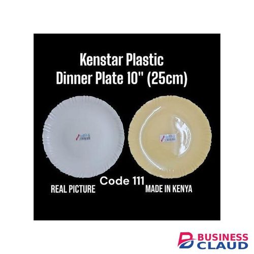 Kenstar Plastic Dinner Plate Set (12pcs, 10”) Made from high-quality, durable plastic, these plates are lightweight yet strong, making them perfect for family meals, parties, or outdoor events
