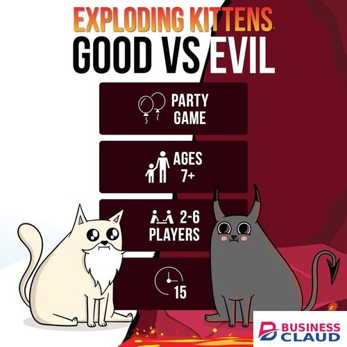 Exploding Kittens: Good vs Evil - Party Card Game Netflix Kids Adults Funny