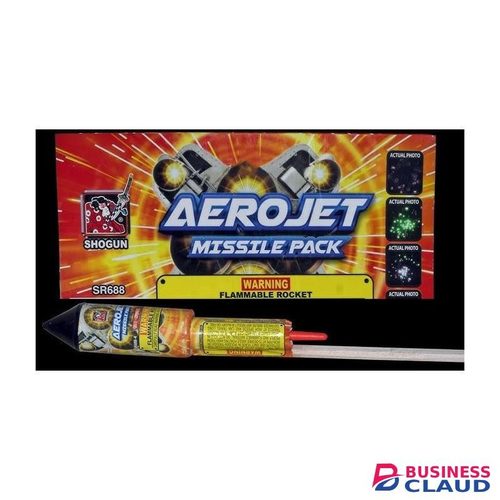 Fireworks Aerojet Missile Pack – Shogun SR688 Flammable Rockets