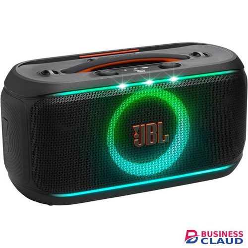 Jbl PartyBox On-the-Go 2 Portable Bluetooth Party Speaker with Two Wireless Mics, Dynamic Light Show, 15 Hours Playtime, IPX4 Splashproof Rating, J-B-L Pro Sound and Auracast Multi-Speaker Connection, Black